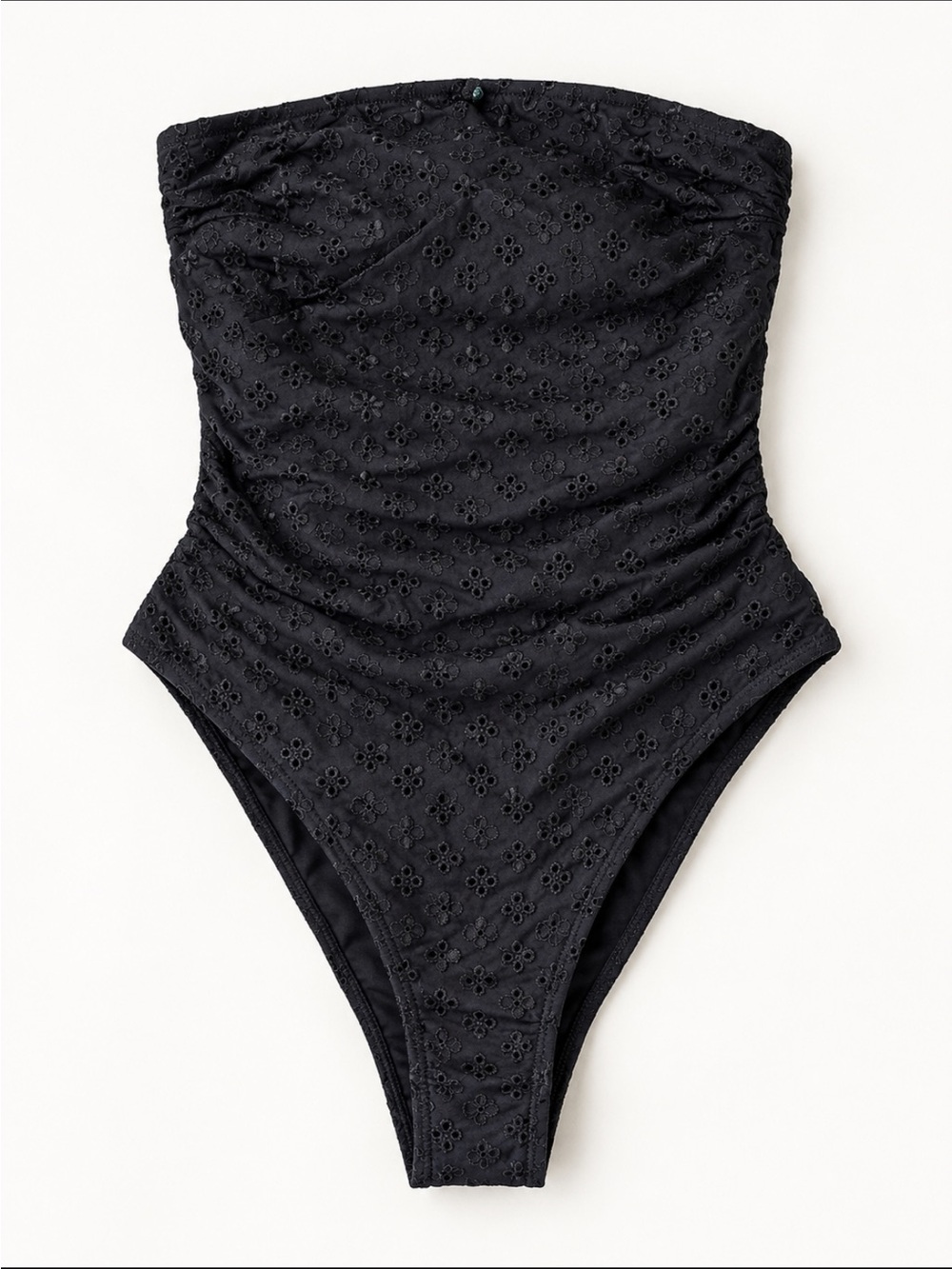 New! Frankie’s Bikinis One Piece Strapless Swimsuit Black 34226